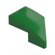 LEFT PLATE 1X2, W/ BOW, 45 DEG. CUT