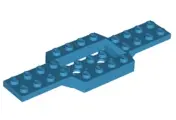 Dark Azure Vehicle, Base 4 x 12 x 3/4 with 2 x 4 Recessed Center with Smooth Underside