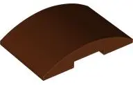 Reddish Brown Slope, Curved 6 x 4 Double