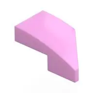 LEFT PLATE 1X2, W/ BOW, 45 DEG. CUT