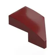 LEFT PLATE 1X2, W/ BOW, 45 DEG. CUT