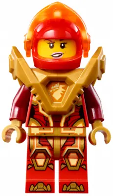 Macy Halbert - Trans-Neon Orange Visor, Pearl Gold Armor