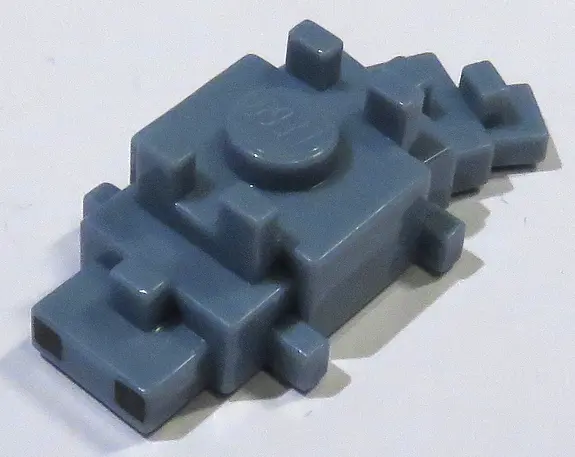 Sand Blue Minecraft Silverfish with 2 Black Squares Pattern