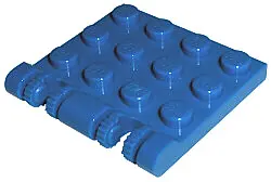 Blue Hinge Plate 3 x 4 Locking Dual 2 Fingers