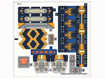 Sticker Sheet for Set 70322 - International Version - (25093/6137240)