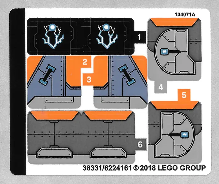 Sticker Sheet for Set 76102 - (38331/6224161)