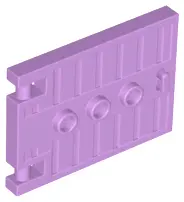 Medium Lavender Door 1 x 5 x 3 with 3 Studs and Handle