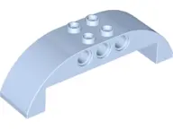 Bright Light Blue Slope, Curved 8 x 2 x 2 Double