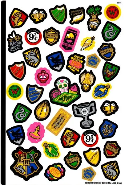 Sticker Sheet for Set 76399, Sheet 2 - (10100102/6400327)