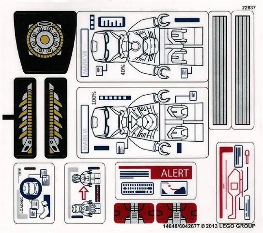 Sticker Sheet for Set 76007 - (14648/6042677)