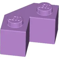 Medium Lavender Brick, Modified Facet 2 x 2