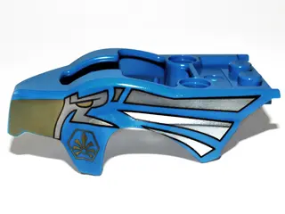 Blue Flywheel Fairing Bird Raptor Shape with Eagle and Silver Ornament Pattern