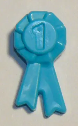 Medium Azure Friends Accessories Award Ribbon with Number 1