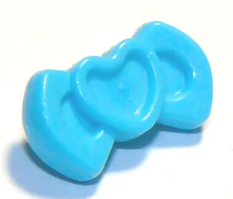 Medium Azure Friends Accessories Bow with Heart and Small Pin