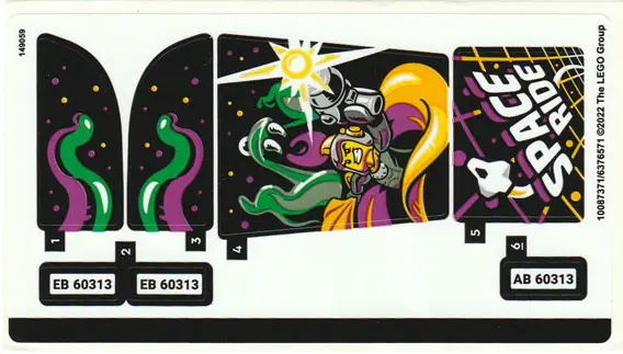 Sticker Sheet for Set 60313 - (10087371/6376571)