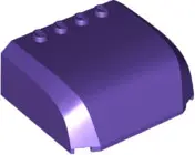 Dark Purple Windscreen 5 x 6 x 2 Curved Top Canopy with 4 Studs