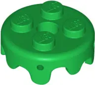 Green Frosting for 2 x 2 Cake with 4 Small Pin Holes