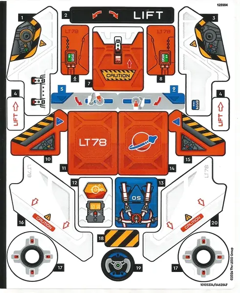 Sticker Sheet for Set 42178 - (10105334/6462847)