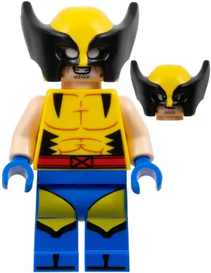 Wolverine - Yellow and Black Mask, Blue Hands