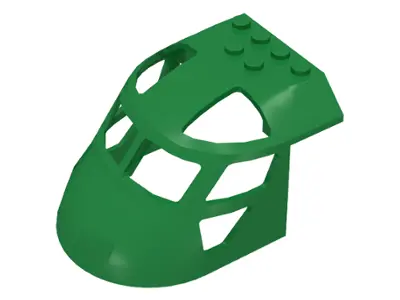 Green Aircraft Fuselage Forward Top Curved 6 x 8 x 4