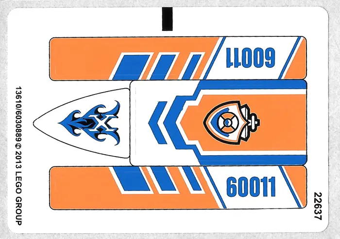 Sticker Sheet for Set 60011 - International Version - (13610/6030889)