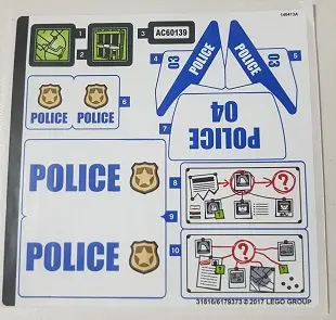 Sticker Sheet for Set 60139 - (31816/6179373)