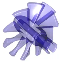 Trans-Purple Engine, Large, Center, 10 Blades