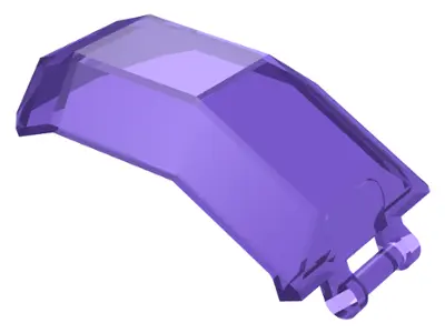 Trans-Purple Windscreen 4 x 4 x 4 2/3 with Bar Handle