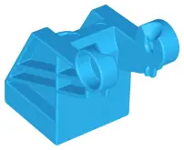 Dark Azure Duplo Hook Base 2 x 2 with Thick Bracing / Drum Narrow Ridged Holder