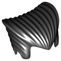 Black Minifigure, Hair Pointed (Vampire)
