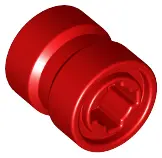 Red Wheel  8mm D. x 9mm for Slicks, Hole Notched for Wheels Holder Pin, Reinforced Back