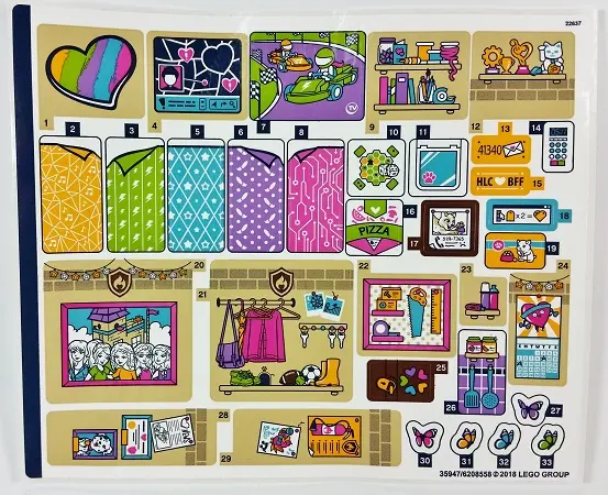 Sticker Sheet for Set 41340 - (35947/6208558)