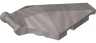Metallic Silver Windscreen 6 x 4 x 1 Hexagonal with Bar Handle
