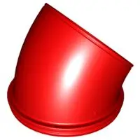 Red Duplo Ball Tube 45 degrees