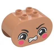 BRICK 2X4X2, OVAL, NO. 28