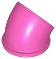 Dark Pink Duplo Ball Tube 45 degrees