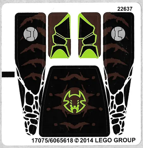 Sticker Sheet for Set 70134, Sheet 2 - (17075/6065618)