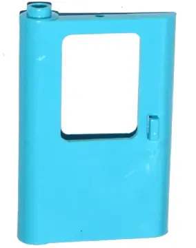 Medium Azure Door 1 x 4 x 5 Train Left, Thin Support at Bottom