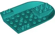 Dark Turquoise Aircraft Fuselage Forward Bottom Curved 6 x 8