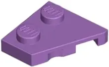 Lavender Wedge, Plate 2 x 2  Left