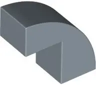 Blue Slope, Curved 2 x 1 x 1 2/3