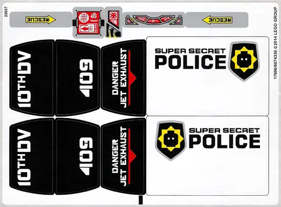 Sticker Sheet for Set 70815 - International Version - (17606/6074336)