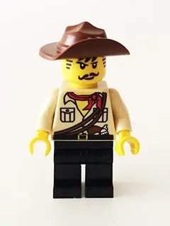 Johnny Thunder (The Lego Movie - Dark Brown Straps, White Pupils)