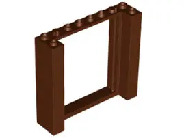 Reddish Brown Door, Frame 2 x 8 x 6