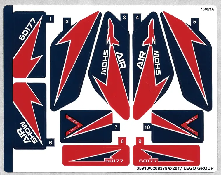 Sticker Sheet for Set 60177 - (35910/6208378)