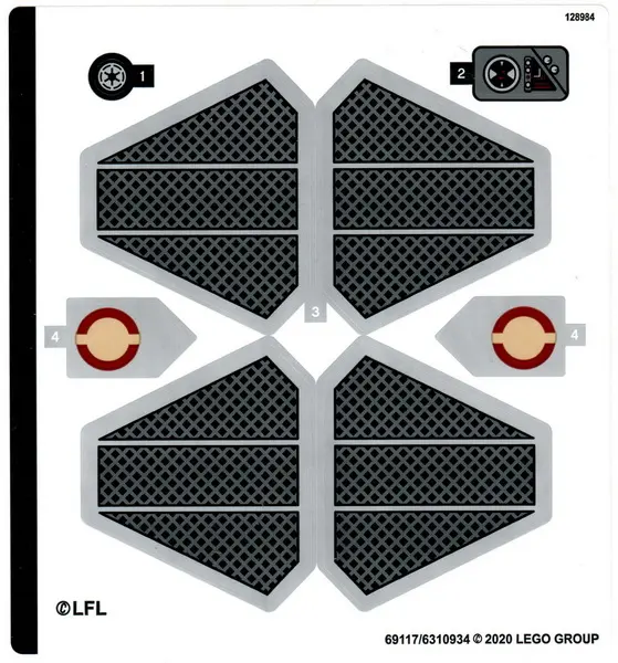 Sticker Sheet for Set 75281 - (69117/6310934)