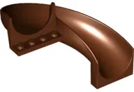 Reddish Brown Slide Playground 7 x 12 x 8 1/3 Curved 180 degrees