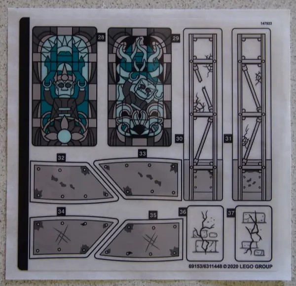 Sticker Sheet for Set 70437, Sheet 2 - (69153/6311448)