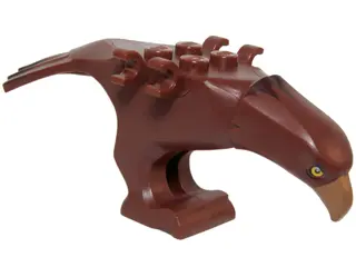 Reddish Brown Eagle Body with Beak, Eyes and Dark Brown Head and Tail Feathers Pattern