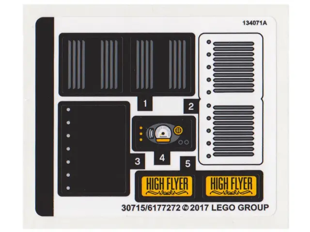 Sticker Sheet for Set 70911 - (30715/6177272)